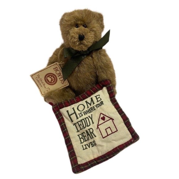 Boyds Bears The Head Bean Collection Thinkin' of Ya Series Teddy bear NWT! - Picture 1 of 4
